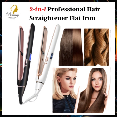 2 in 1 professional hair straightener sale