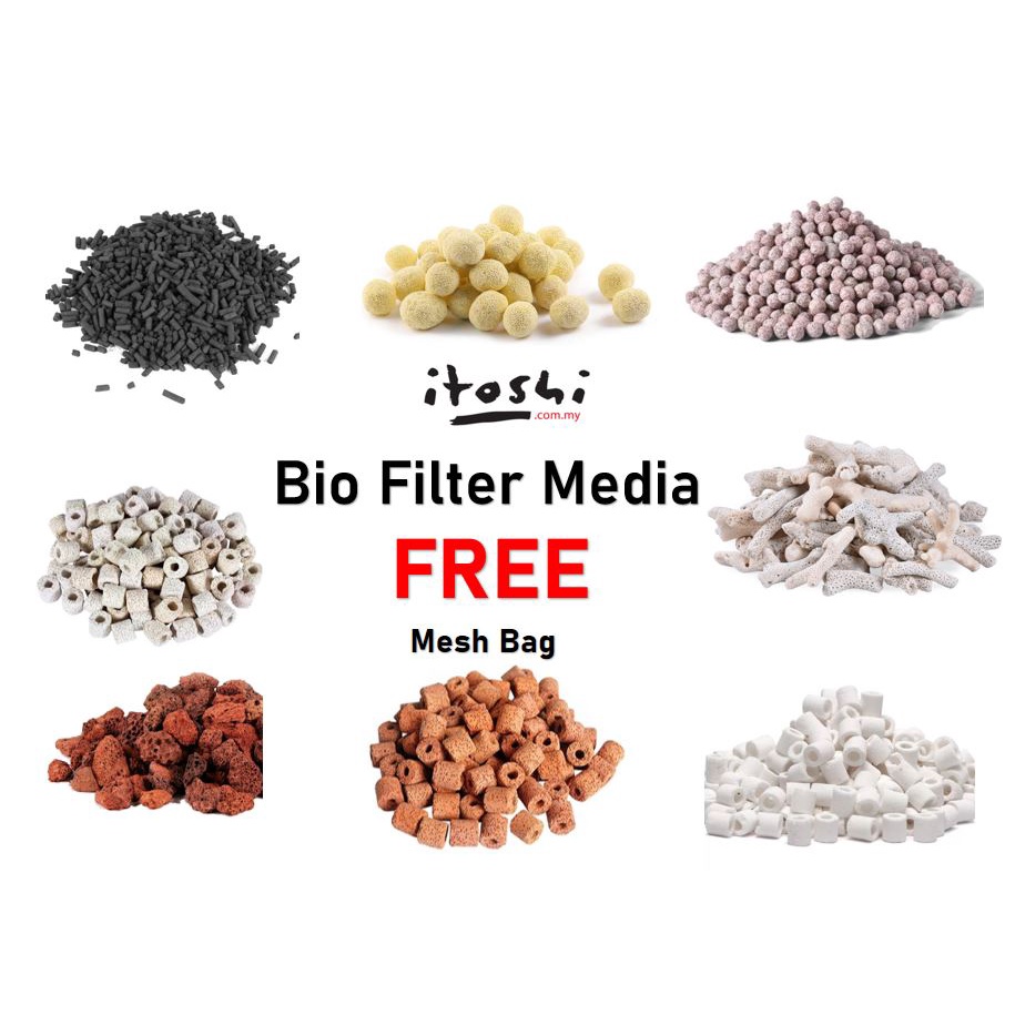 ITOSHI 2KG Bio Media Aquarium Filter Fish Bacteria House Penapis ...