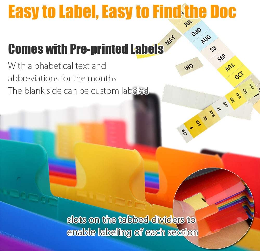 【SG Stock】【24/37 pockets】A4 Expanding File Folder| Document Organizer ...