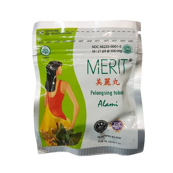 Merit Body Slimming 1 Sachet/pil pelangsing/diet/turunkan berat badan/mengurangi lemak tubuh - Gambar 3