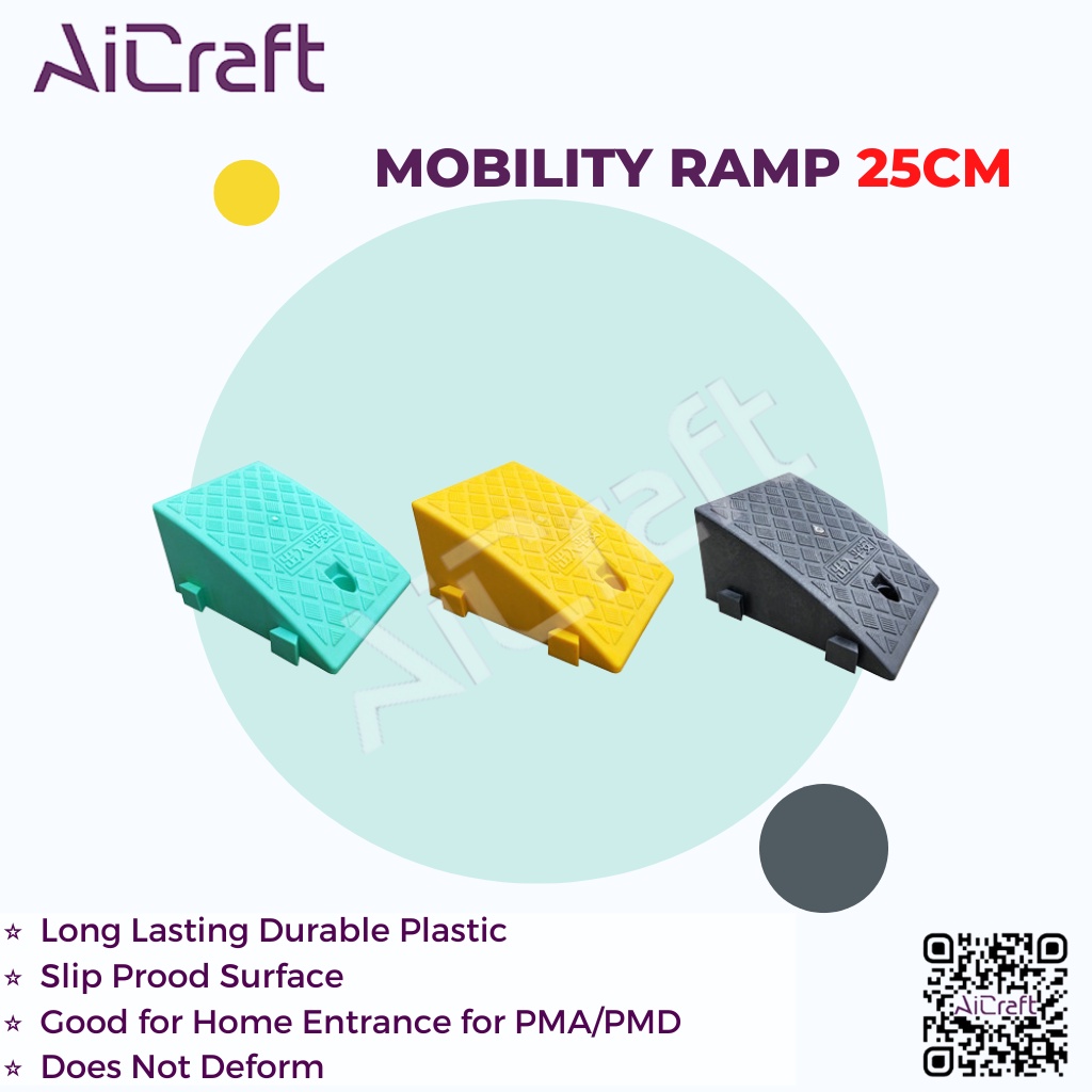 [SG STOCK] Mobility Ramp Width 25cm Barrier Free Wheelchair PMA Car ...