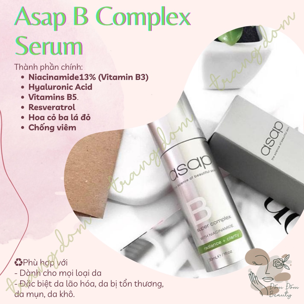 Asap Super B Complex Asap Serum 30ml Brightens Skin, Reduces Acne ...