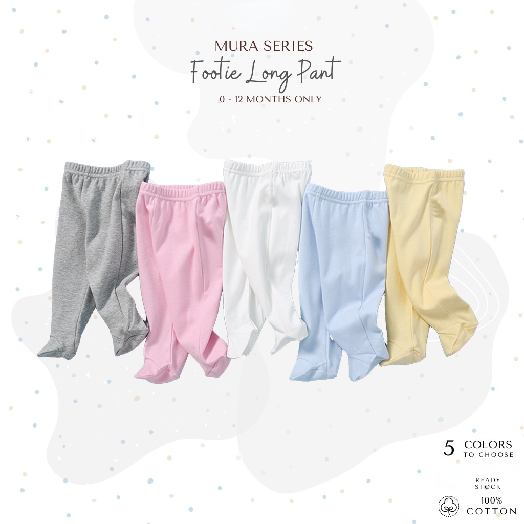 Newborn trousers with on sale feet