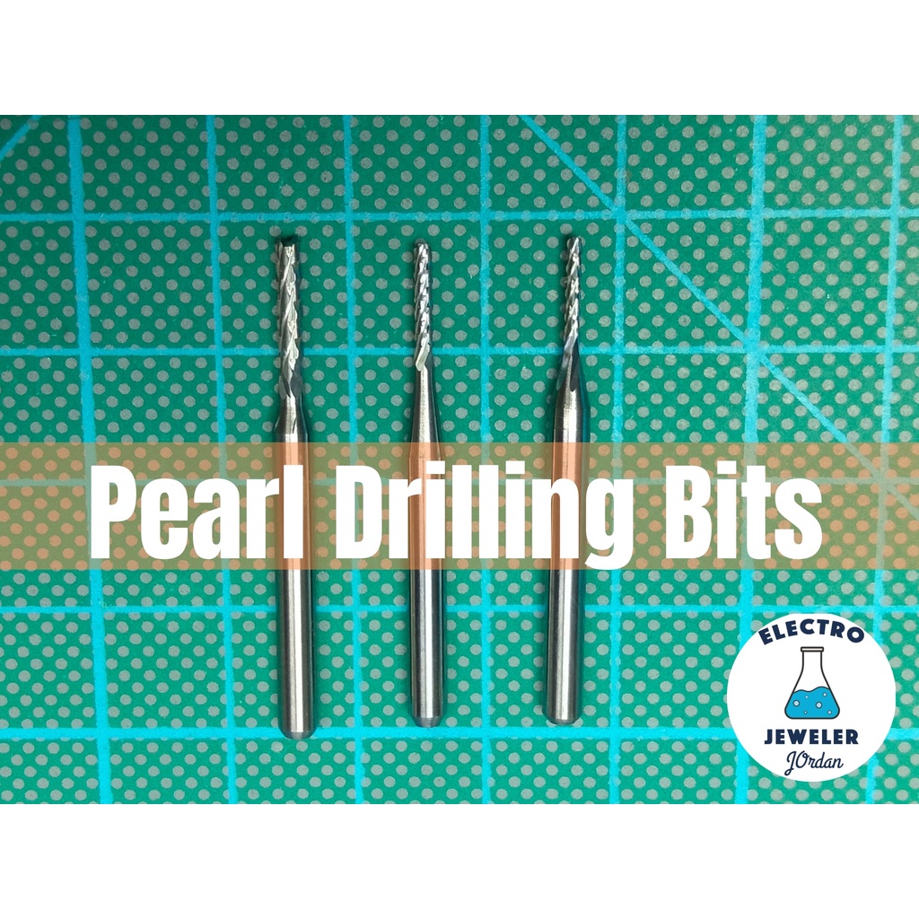 Pearl Drill Carbide Bits 1.1mm / 1.5mm/ 2mm/ Precision Carbide Bit. Plastic, sculpy, epoxy clay