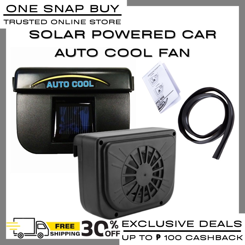 Car Cooler Auto Cool Solar Powered Car Auto Cooling Ventilation Fan Car