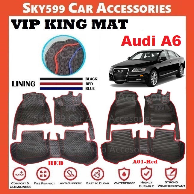 Audi A6 C7 2012-2017 VIP KING MAT CAR CARPET/CAR MAT FLOOR MAT | Shopee ...