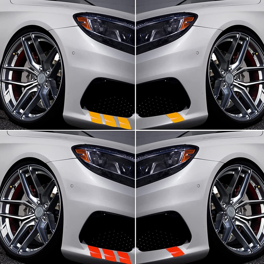 Car Sticker Reflective Car Wheel Rim Vinyl Warning Stickers Hash Mark ...