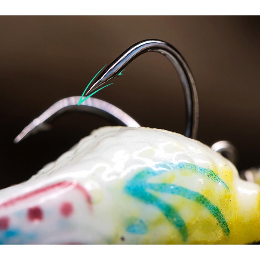 Umpan Pancing kodok soft bait Casting gabus dengan Spiner bahan karet 2.5cm berat 3gr - Gambar 3