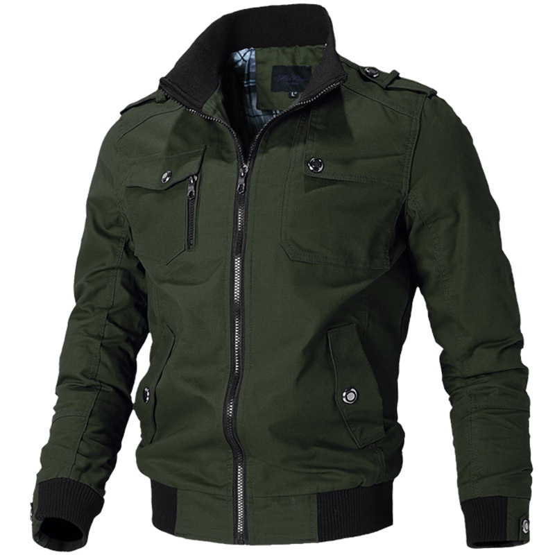 Green army style jacket mens sale