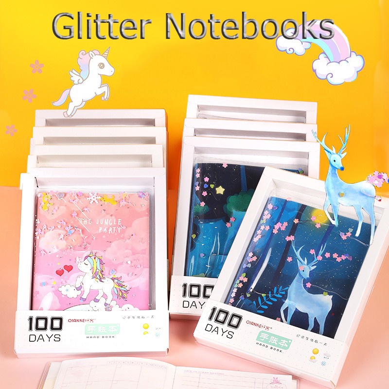 A6 Glitter Notebook Cute Notebook Kids Goodie Bag Gifts Children Day Gift Goodie Bag Kid Birthday