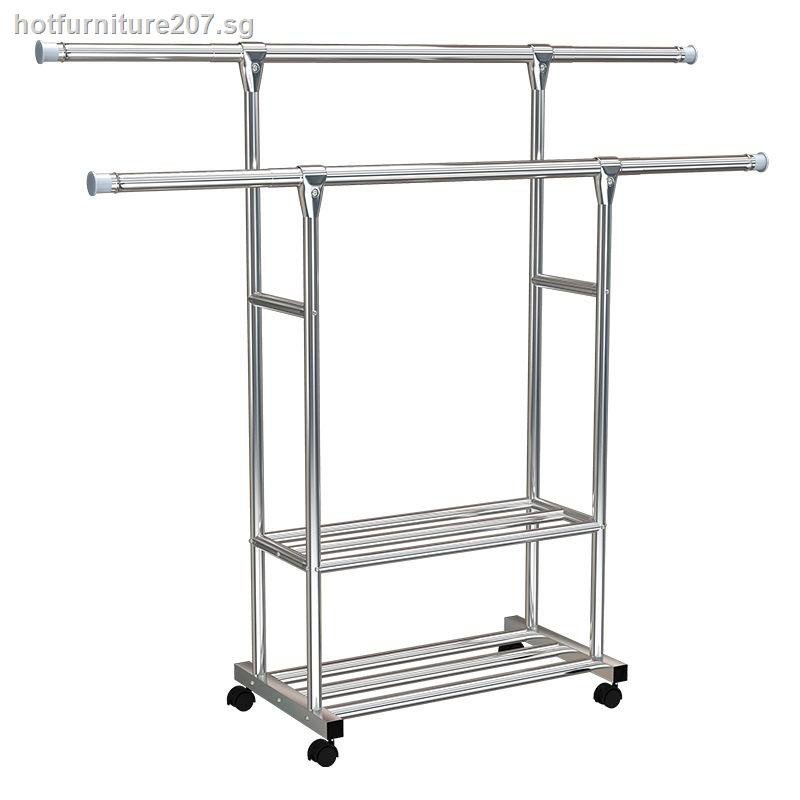 【clothes drying rack】【outdoor clothes drying rack】stainless steel drying rack floor folding