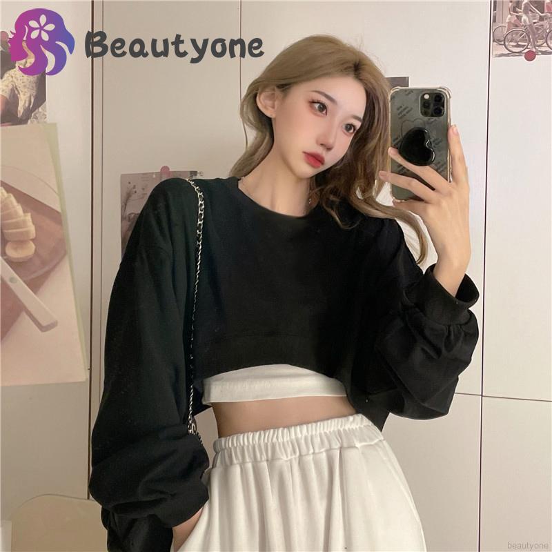 Cute sweatshirt hot sale crop tops