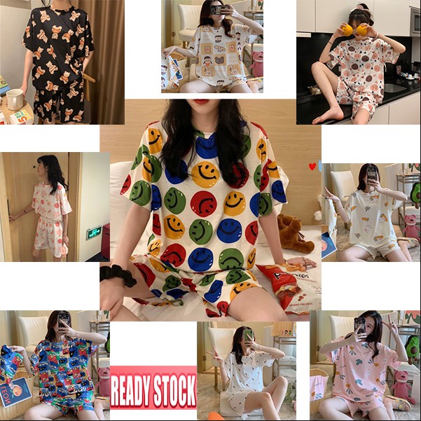 Size M-XXL Korean style ladies pajamas milk silk pajamas  home wear pajamas