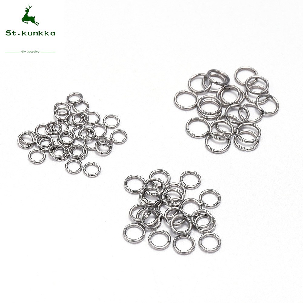 St.kunkka Stainless Steel Rings Connector (200 Pcs/Lot 4 X 5 X 6 X 8 X ...