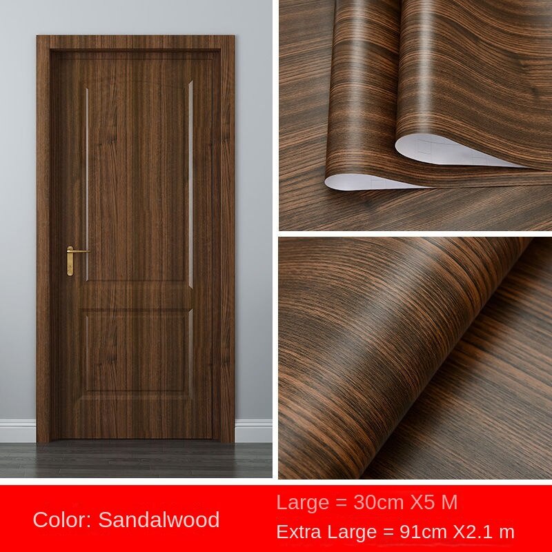 Se7ven Door sticker wood grain wallpaper cabinet door wallpaper ...