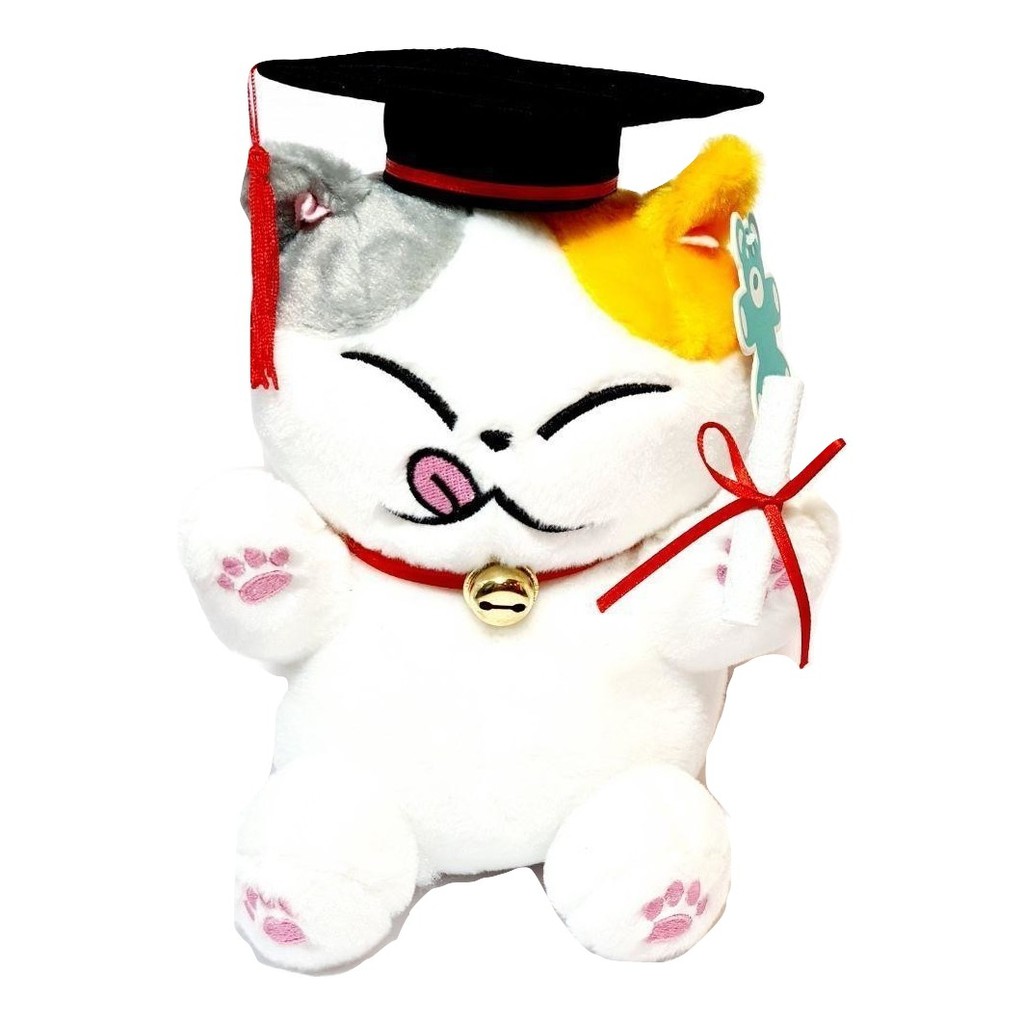 Graduation cat plush best sale