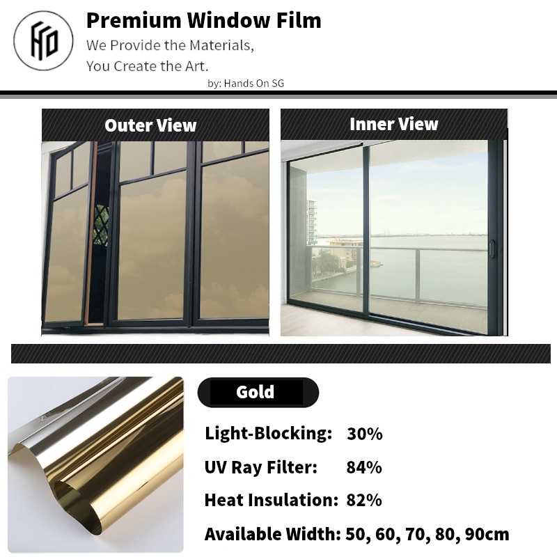 Hands On! Singapore Self Adhesive Privacy Window Film (UV Protection ...