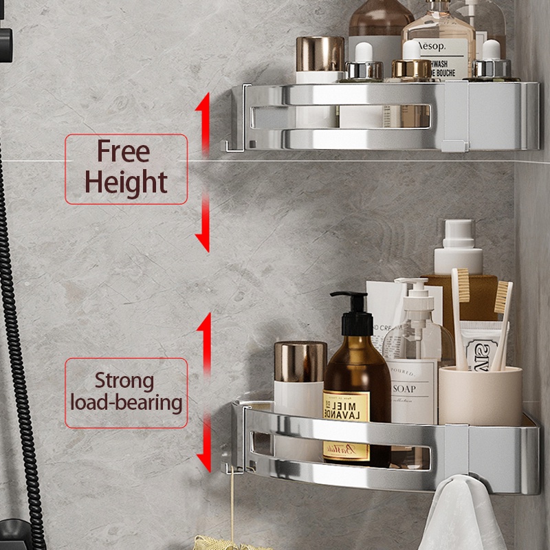 [SG Seller]YUN JIE YA 304 Stainless Steel Storage Rack/Bathroom Corner ...