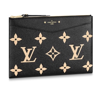 Lv kirigami envelope clutch pouch bag Preloved bag fr korea japan