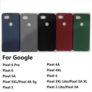 For Google 7 Pro Case Transparent Capa for Google Pixel 7 6a 6 Pro 5 5a 4  4a 5G 4XL 3aXL 3a 3XL 3 2 2XL Soft Back Cover Fundas