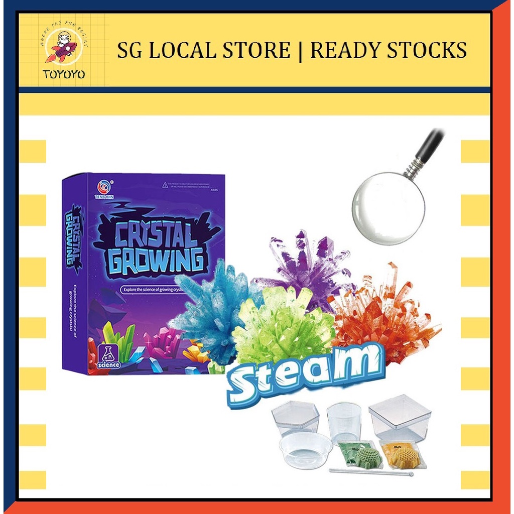 DIY Crystal Science Kit Crystal Growing Experiment for children Combining toy and scientific