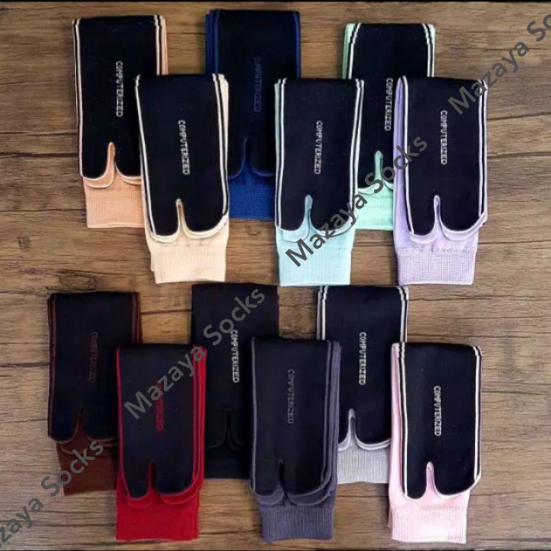 MAZAYA MUSLIM SOCKS WITH BLACK NYLON TOES FOR WOMEN | Shopee Singapore