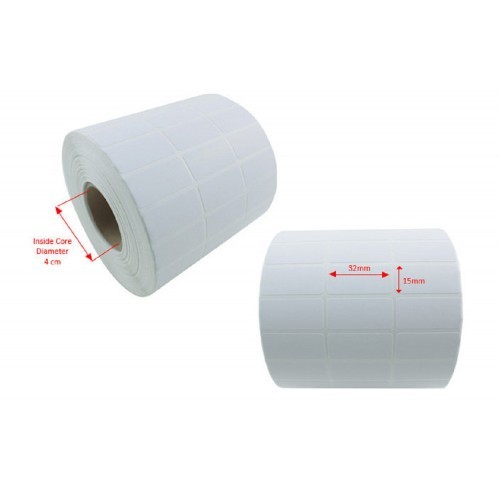 Blank Barcode Label Sticker 32mm x 15mm (1000pcs) (1roll) | Shopee ...