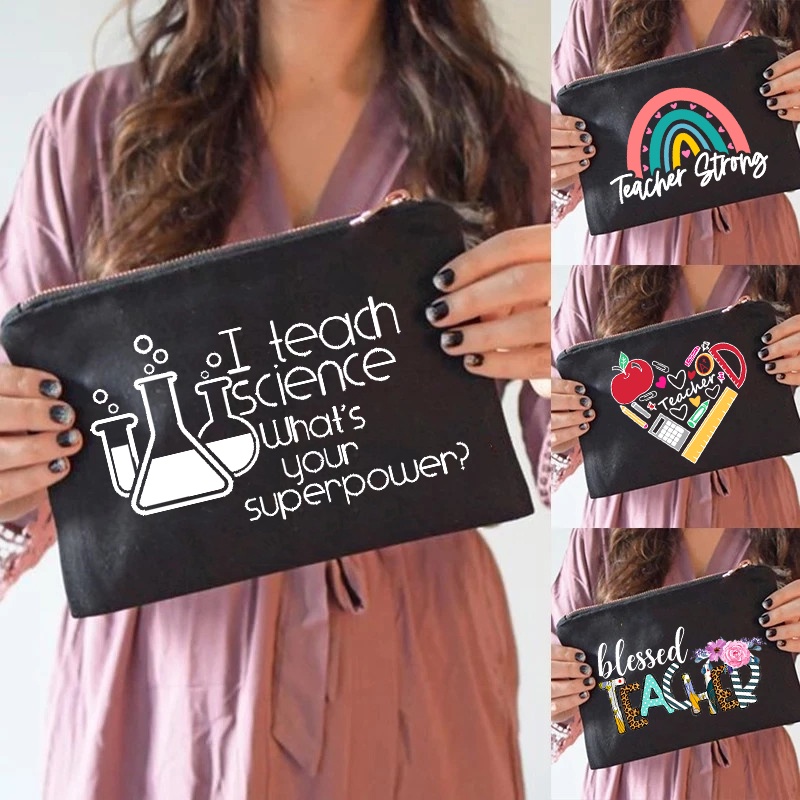 Printed Canvas Cosmetic Bag Travel Outdoor Girl Ladies Toiletries ...