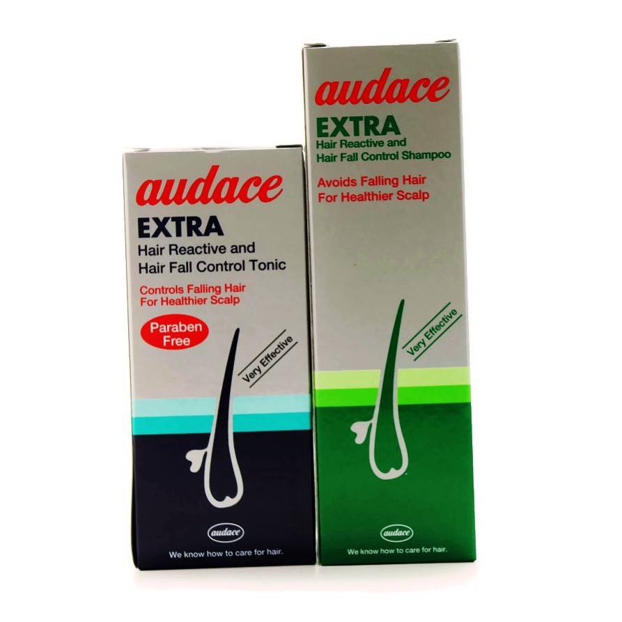 AUDACE Extra Hair Reactive & Hair Fall Control Shampoo 200ml /Tonic ...