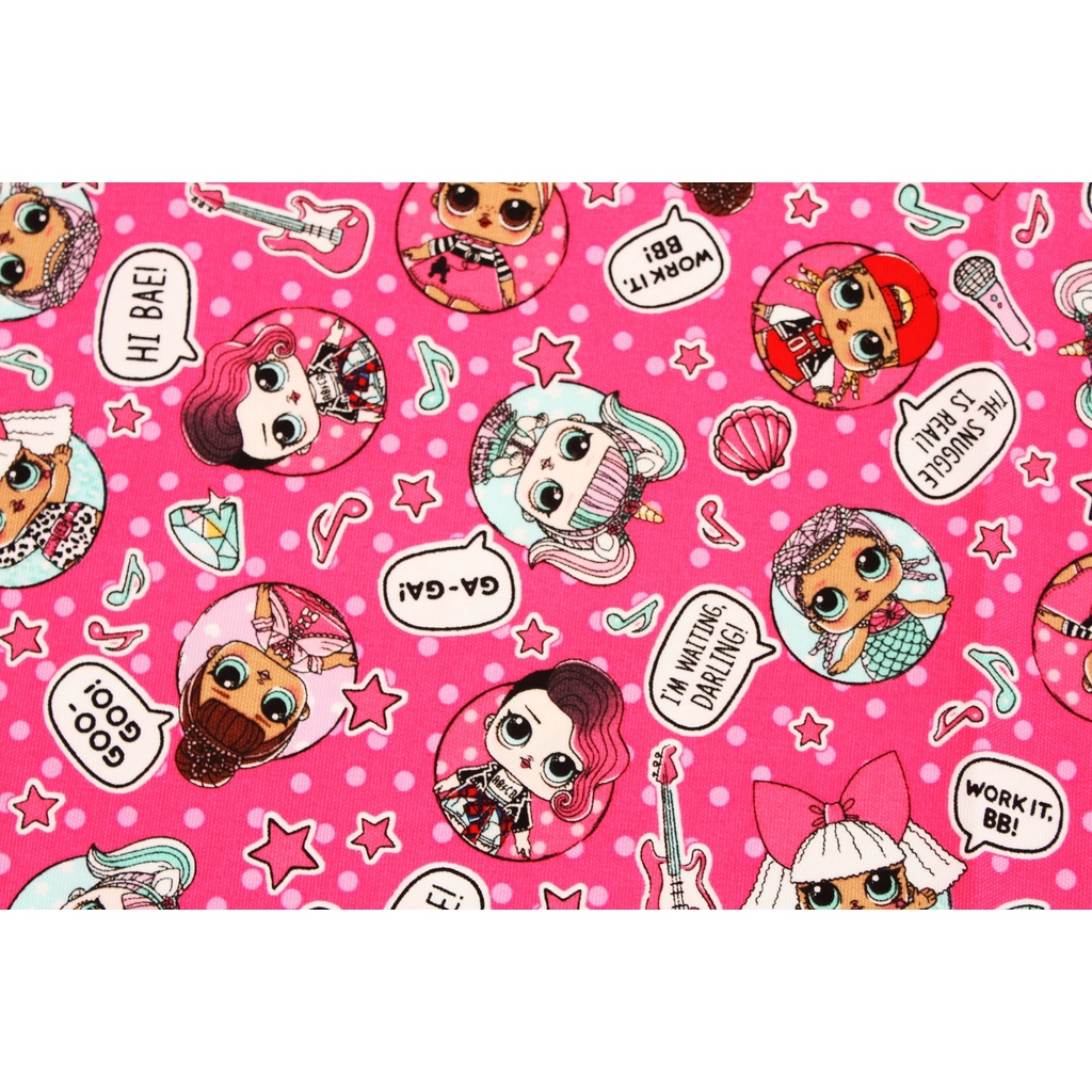 LOL Surprise Oxford Fabric made in Japan by the Half Yard 45cm x 110cm Shopee Singapore