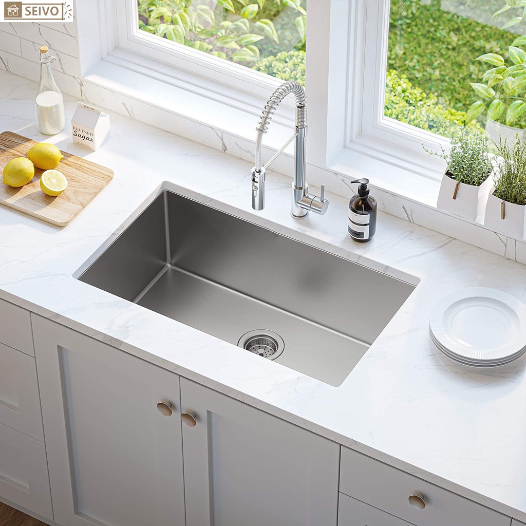 Handcraft SUS 304 Stainless Steel Undermount Kitchen Sink | Shopee ...