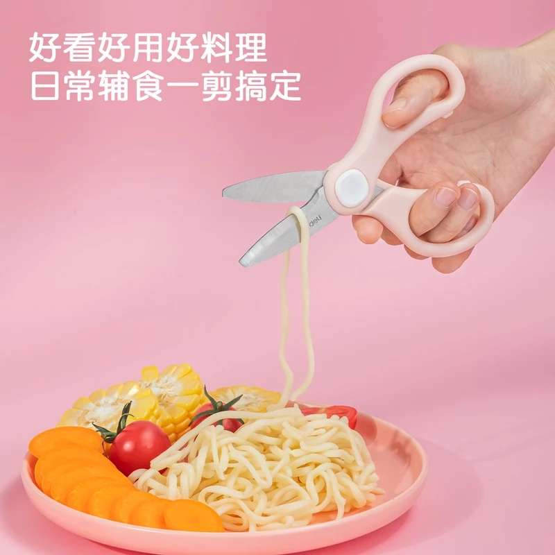Deli Baby Food Scissors / Gunting Makanan Bayi Keramik Dengan Standing Case 77773 - Gambar 4