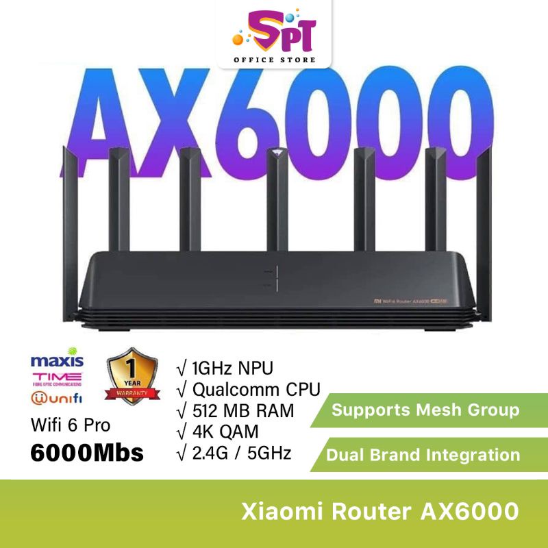 Xiaomi AIoT Router AX6000 WiFi 6 Enhanced Edition | Shopee Singapore