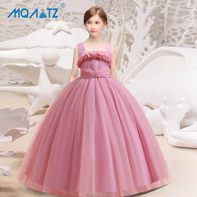 Gown Porn - MQATZ Shoulderless Kids Bridesmaid Dress For Girls Children Costume Lace  Princess Dresses Girl Party Porn Dress Birthday Gown 4-14 Years LP-289 |  Shopee Singapore