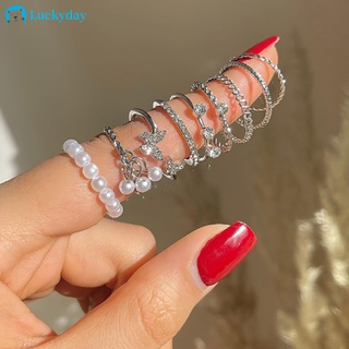 Cheap silver hot sale ring set