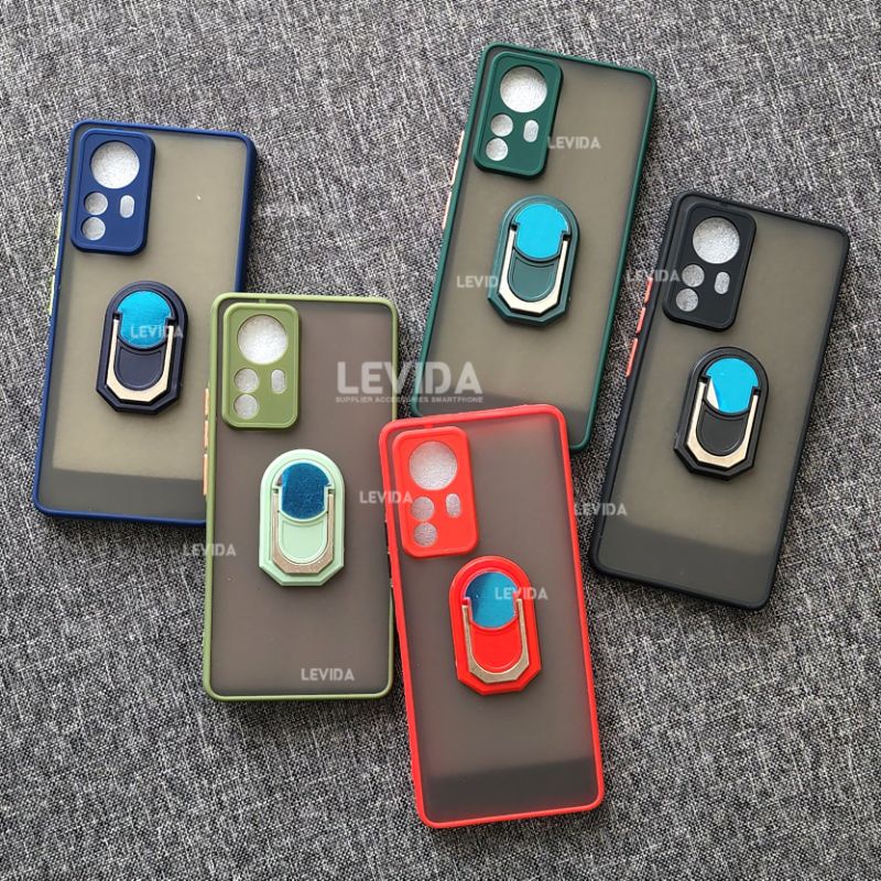 Case Realme C31 Realme C35 Realme Narzo 50a Prime Xiaomi 12 Xiaomi 12 Pro Case Dove Matte Protect Kamera + Ringstand Case Aero Realme C31 Realme C35 Realme Narzo 50a Prime Xiaomi 12 Xiaomi 12 Pro - Gambar 2