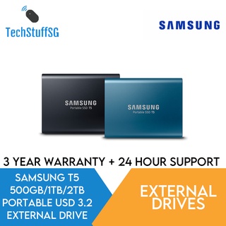 Samsung T5 Disco SSD Portatil USB 3.1 Color Negro