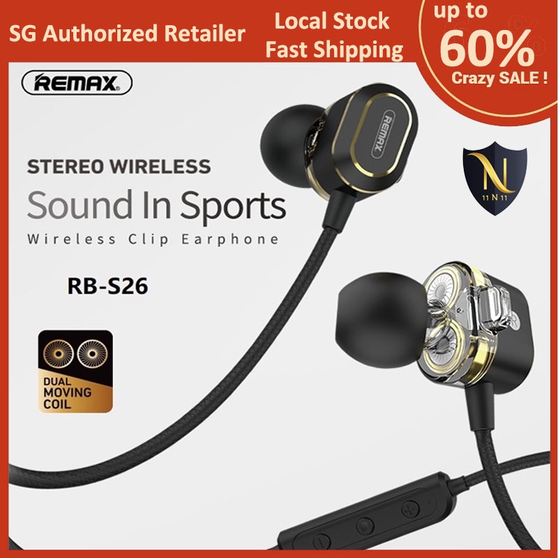 Remax RB S26 RB S18 Sports Bluetooth Earphone Earpiece Exercise