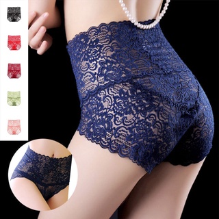 2Pcs/lot S-XXL Plus Size High Waist Lace Panties Women Seamless Briefs  Hollow Lingerie Underwear
