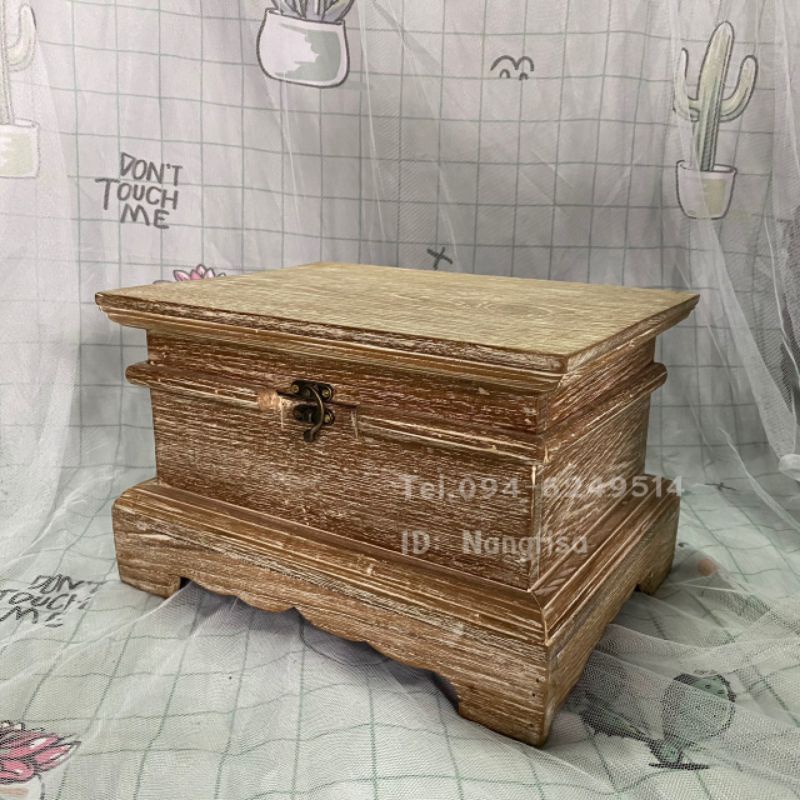 Teak Box Chest Antique Multipurpose Wooden (Made Of Old Wood) | Shopee ...