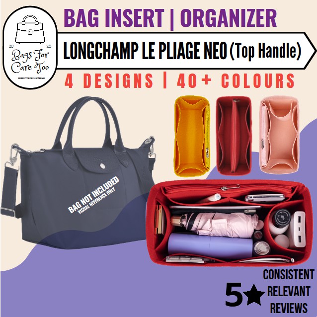 Bag Insert Organizer for Longchamp Le Pliage Neo Top Handle Felt Bag In Bag Customized Organiser Many Des