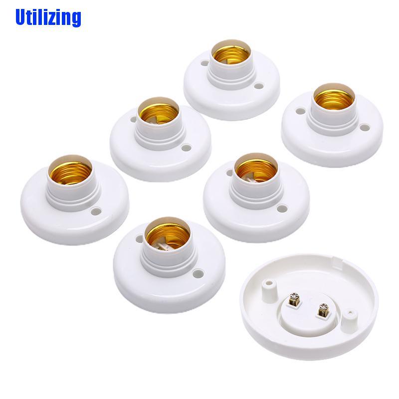 UTZN 6Pcs E27 Edison Screw Socket Ceiling Light Bulb Holder Fixing Base ...