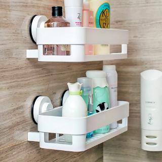 1pc Bathroom Shelf, Space Aluminum Vacuum Suction Cup Wall-mounted