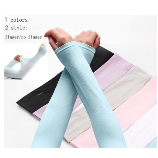 Aquax Sarung Tangan Without Finger Cooling Hand Sock UV Protection Arm ...