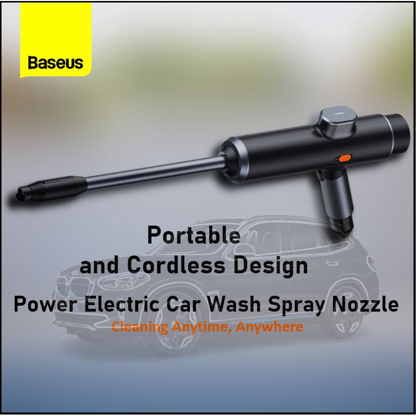 Baseus Cordless Rechargeable Portable High Pressure Car Wash Water