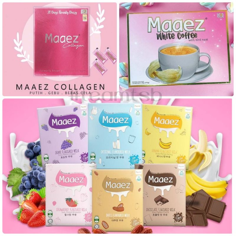 (SG Seller) Susu Maaez / Goat's Milk, Maaez Collagen & Maaez White Coffee (Ready Stock)