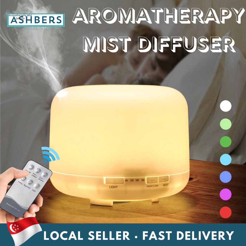 500ml Essential Oil Diffuser, Quiet Aromatherapy Mist Diffusers ...