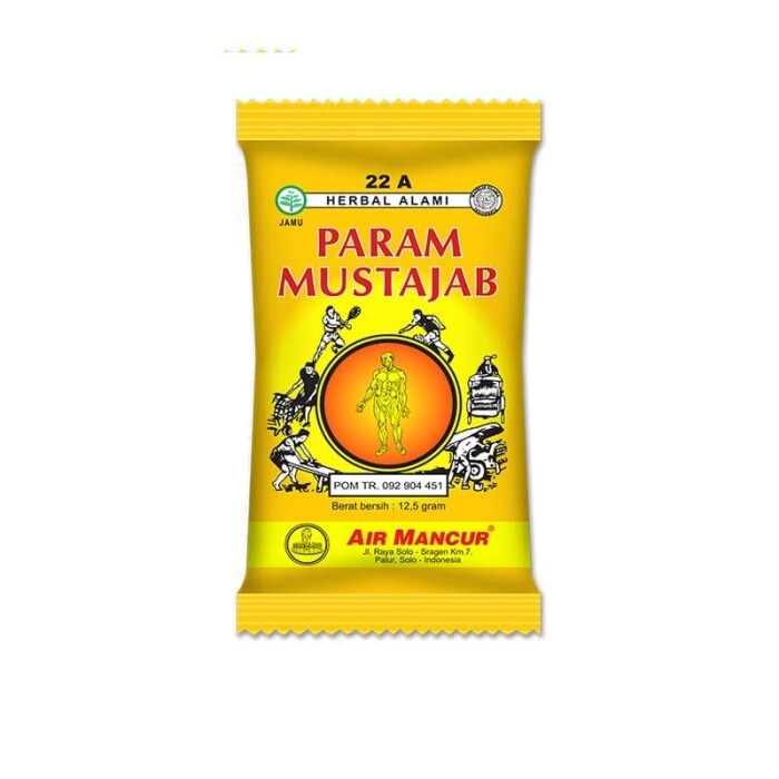 Air Mancur Jamu Param Mustajab - 3x10 Sachet - Mengurangi Pegal Linu - Gambar 2
