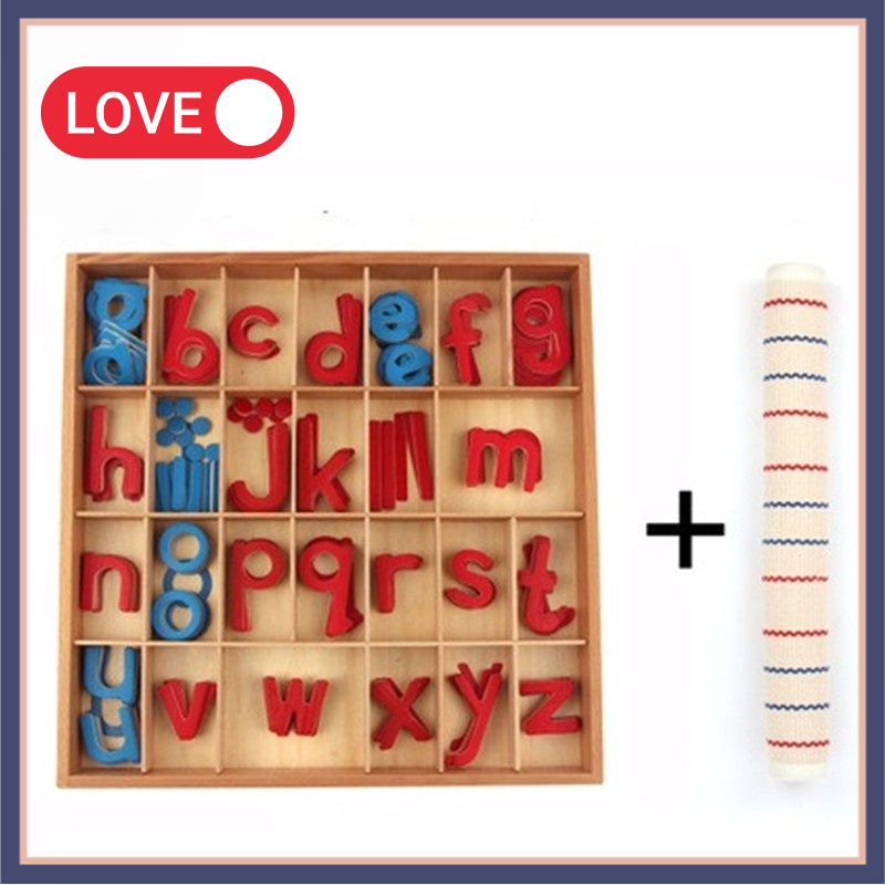 Treeyear Montessori Wooden Movable Alphabet with Box English Learning ...