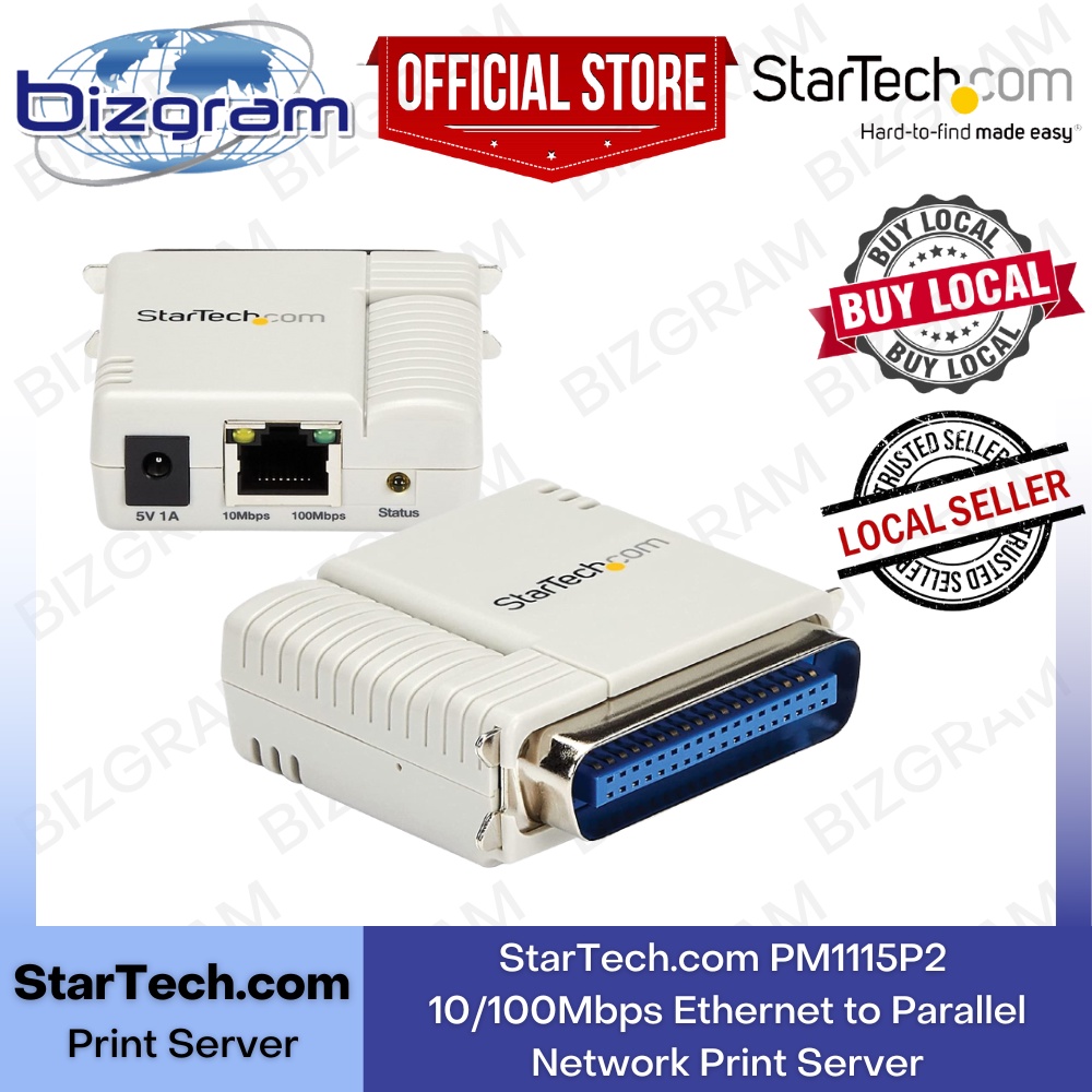 PM1115P2 10/100Mbps to Parallel Network Print